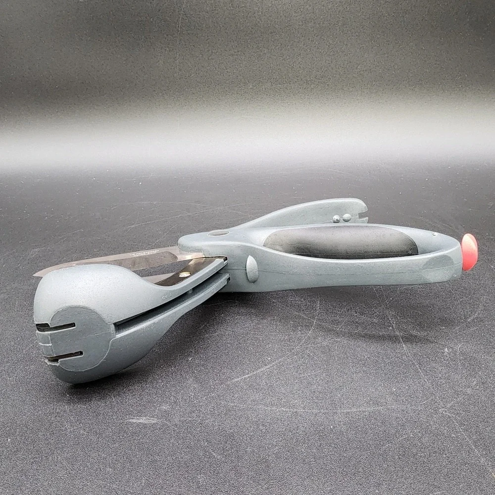 Pampered Chef OS Gray Salad Chopper Kitchen Shears Dual Blade Vegetable Scissors